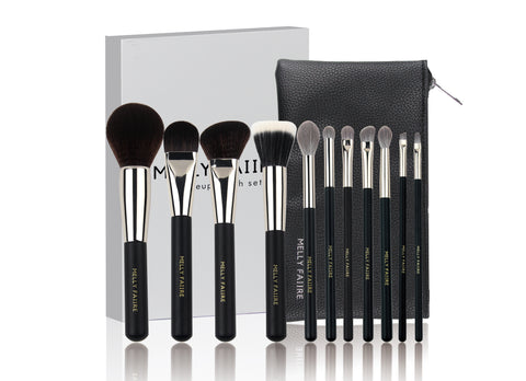 shadowlux makeup brushes with bag